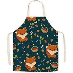 TEHTUY Children's linen apron with a cute design, for cooking, painting, gardening TEHTUY Children's linen apron with a cute design, for cooking, painting, gardening