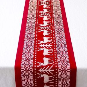 Linghhang - Christmas Tablecloth Cotton Linen Table Runner Christmas Table Decoration Washable Tablecloth for Party 33 x 183CM Christmas Tablecloth Linghhang - Christmas Tablecloth Cotton Linen Table Runner Christmas Table Decoration Washable Tablecloth for Party 33 x 183CM Christmas Tablecloth