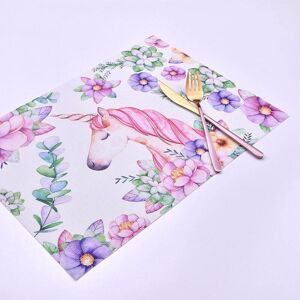 CSPARKV Cartoon Unicorn Placemat Set of 2 Washable PVC Plastic Placemats Non-Slip Rectangle Table Mat Non-Slip Heat Resistant Easy to Clean CSPARKV Cartoon Unicorn Placemat Set of 2 Washable PVC Plastic Placemats Non-Slip Rectangle Table Mat Non-Slip Heat Resistant Easy to Clean