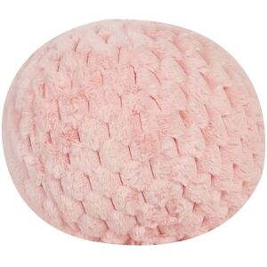 Beliani Rosea Synthetic Fur Spherical Cushion - Decorative Modern Round Pillow Beliani Rosea Synthetic Fur Spherical Cushion - Decorative Modern Round Pillow