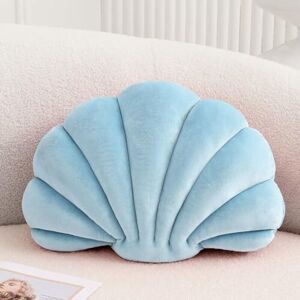 ODIPIE Decorative cushion in the shape of a seashell, throw pillow with 3D insert, beach cushion, soft velvet cushion, maritime decoration for couch, bed, ODIPIE Decorative cushion in the shape of a seashell, throw pillow with 3D insert, beach cushion, soft velvet cushion, maritime decoration for couch, bed,