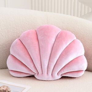 ODIPIE Decorative cushion in the shape of a seashell, throw pillow with 3D insert, beach cushion, soft velvet cushion, maritime decoration for couch, bed, ODIPIE Decorative cushion in the shape of a seashell, throw pillow with 3D insert, beach cushion, soft velvet cushion, maritime decoration for couch, bed,