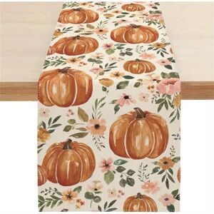Fuleadture Thanksgiving Pumpkin Table Runner - Autumn Harvest Decoration for Dining Table, Autumn Centerpiece, 40 x 140 cm Fuleadture Thanksgiving Pumpkin Table Runner - Autumn Harvest Decoration for Dining Table, Autumn Centerpiece, 40 x 140 cm
