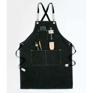 YMYNY High Quality Cowboy Apron with Pockets for Hairdresser, Waterproof Waxed Canvas Multi-Function Work Apron, Painter, Gardener, Hair Stylist for Women YMYNY High Quality Cowboy Apron with Pockets for Hairdresser, Waterproof Waxed Canvas Multi-Function Work Apron, Painter, Gardener, Hair Stylist for Women