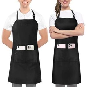 MCBOSON Kitchen 2 Pack Adjustable Bib Apron with 2 Pockets MCBOSON Kitchen 2 Pack Adjustable Bib Apron with 2 Pockets