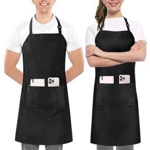 TEHTUY Kitchen 2 Pack Adjustable Bib Apron with 2 Pockets TEHTUY Kitchen 2 Pack Adjustable Bib Apron with 2 Pockets