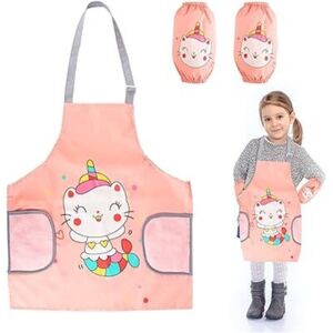 LINGHHANG Kitchen Apron Set Kids Apron LINGHHANG Kitchen Apron Set Kids Apron