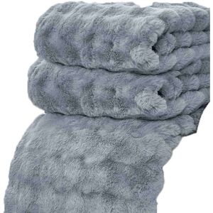 BASETBL Luxurious plush blankets – Cozy, soft and fluffy faux fur sofa blanket – Minky blanket ideal for cold nights (arctic blue and grey) BASETBL Luxurious plush blankets – Cozy, soft and fluffy faux fur sofa blanket – Minky blanket ideal for cold nights (arctic blue and grey)