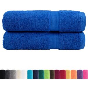 Premium Hand Towels SOLUND 2pcs Blue 50x100cm 600gsm vidaXL Premium Hand Towels SOLUND 2pcs Blue 50x100cm 600gsm vidaXL