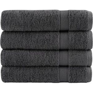 Premium Bath Towels SOLUND 4pcs Anthracite 100x150cm 600gsm vidaXL Premium Bath Towels SOLUND 4pcs Anthracite 100x150cm 600gsm vidaXL