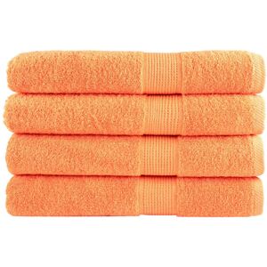 Premium Towels solund 4 pcs Orange 100x200 cm 600 gsm Vidaxl Premium Towels solund 4 pcs Orange 100x200 cm 600 gsm Vidaxl