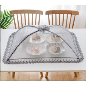 CYSLMUK Premium Mesh Food Cover - 50 x 70 cm - Reusable and Foldable - for Picnic, Outdoor - Protects Food from Flies, Insects, Mosquitoes CYSLMUK Premium Mesh Food Cover - 50 x 70 cm - Reusable and Foldable - for Picnic, Outdoor - Protects Food from Flies, Insects, Mosquitoes