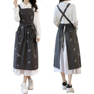 Linghhang - Protective Apron, Apron, Cotton Linen Cross Strap Pocket Apron, Kitchen Apron, Gardening Apron 100cm High x 85cm Wide Linghhang - Protective Apron, Apron, Cotton Linen Cross Strap Pocket Apron, Kitchen Apron, Gardening Apron 100cm High x 85cm Wide