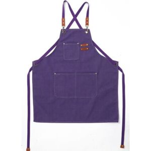 MCBOSON (Purple) Men's Kitchen Apron Canvas Aprons with 3 Pockets Waterproof and Adjustable Apron for Barbecue, Restaurant, Garden, Carpenter,78 x 68cm MCBOSON (Purple) Men's Kitchen Apron Canvas Aprons with 3 Pockets Waterproof and Adjustable Apron for Barbecue, Restaurant, Garden, Carpenter,78 x 68cm