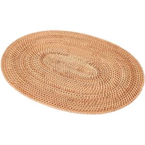 TLILY Rattan Woven Placemats Oval Round Table Mats Non Slip Heat Resistant Place Mat Natural Multipurpose Placemat 30X40cm TLILY Rattan Woven Placemats Oval Round Table Mats Non Slip Heat Resistant Place Mat Natural Multipurpose Placemat 30X40cm