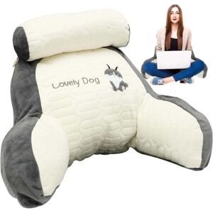 TORMATOR Reading Pillow for Bed, Comfortable Reading Pillow for Bed, Lumbar Support Pillow with Armrest, Emulsion TORMATOR Reading Pillow for Bed, Comfortable Reading Pillow for Bed, Lumbar Support Pillow with Armrest, Emulsion