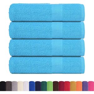 Hand Towels 4 pcs Turquoise 50x100 cm 360 gsm 100% Cotton vidaXL Hand Towels 4 pcs Turquoise 50x100 cm 360 gsm 100% Cotton vidaXL