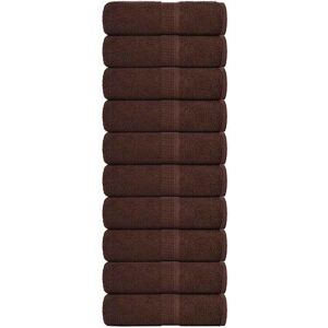 Wash Towels 10 pcs frogn Brown 30x30 cm 100% Cotton Vidaxl Wash Towels 10 pcs frogn Brown 30x30 cm 100% Cotton Vidaxl