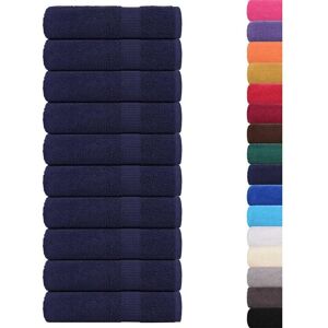 vidaXL Bath Towels 10 pcs Navy Blue 100x150 cm - Bath Towels vidaXL Bath Towels 10 pcs Navy Blue 100x150 cm - Bath Towels
