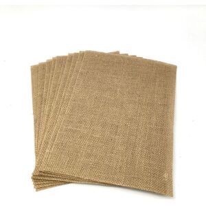 TEHTUY Set of 10 jute placemats, 12 x 17 cm, for home and weddings TEHTUY Set of 10 jute placemats, 12 x 17 cm, for home and weddings