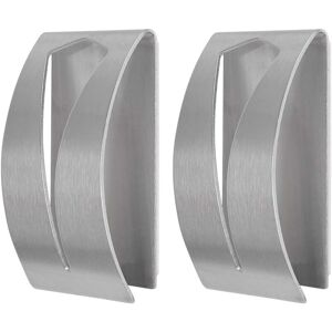 Linghhang - Set of 2 Adhesive Towel Holder Wall Hook Bathroom Stainless Steel for Bath Towels/Tea Towels/Aprons/Garbage Bags Kitchen Home Bathroom Linghhang - Set of 2 Adhesive Towel Holder Wall Hook Bathroom Stainless Steel for Bath Towels/Tea Towels/Aprons/Garbage Bags Kitchen Home Bathroom