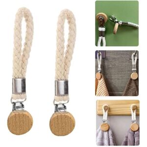 TORMATOR Set of 2 metal clothespins with hanging loop, for dish towels, beach towels, hand towels, for home, kitchen, bathroom TORMATOR Set of 2 metal clothespins with hanging loop, for dish towels, beach towels, hand towels, for home, kitchen, bathroom