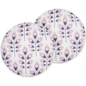 Beliani Set of 2 Outdoor Cushions Plant Pattern 40 x 40 cm - Outdoor Cushions Beliani Set of 2 Outdoor Cushions Plant Pattern 40 x 40 cm - Outdoor Cushions