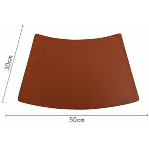 Hoopzi - Set of 4 synthetic leather placemats - 50 × 30 cm - anti-stain - anti-slip - waterproof - washable - khaki color Hoopzi - Set of 4 synthetic leather placemats - 50 × 30 cm - anti-stain - anti-slip - waterproof - washable - khaki color