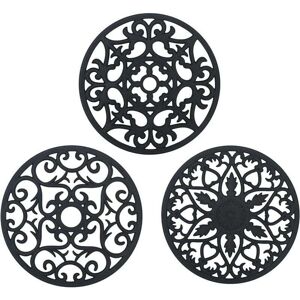 SNQ Silicone coasters (set of 3), non-slip, heat resistant up to 250°C, multifunctional, kitchen trivet, placemat for kitchen and dining room. SNQ Silicone coasters (set of 3), non-slip, heat resistant up to 250°C, multifunctional, kitchen trivet, placemat for kitchen and dining room.