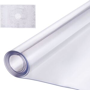 VEVOR Plastic Table Cover, 40 x 60 Inch 1.5 mm Thick Clear Table Protector, Rectangle pvc Desk Mat, Waterproof & Easy Cleaning Desk Pad Tablecloth, for VEVOR Plastic Table Cover, 40 x 60 Inch 1.5 mm Thick Clear Table Protector, Rectangle pvc Desk Mat, Waterproof & Easy Cleaning Desk Pad Tablecloth, for