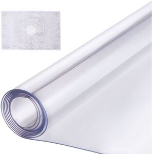 VEVOR Plastic Table Cover, 42 x 96 Inch 1.5 mm Thick Clear Table Protector, Rectangle PVC Desk Mat, Waterproof & Easy Cleaning Desk Pad Tablecloth, VEVOR Plastic Table Cover, 42 x 96 Inch 1.5 mm Thick Clear Table Protector, Rectangle PVC Desk Mat, Waterproof & Easy Cleaning Desk Pad Tablecloth,