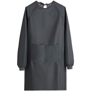 Women's Apron Waterproof Household Work Blouse with Pockets Long Sleeve Apron for Home Garden Women's Apron Waterproof Household Work Blouse with Pockets Long Sleeve Apron for Home Garden