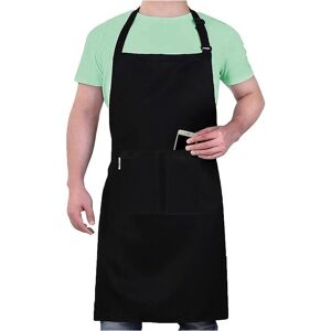 Linghhang - Women's Kitchen Apron, Waterproof with 2 Pockets, Adjustable Men's Kitchen Apron with Long Straps, Professional Aprons for Men and Women, Linghhang - Women's Kitchen Apron, Waterproof with 2 Pockets, Adjustable Men's Kitchen Apron with Long Straps, Professional Aprons for Men and Women,