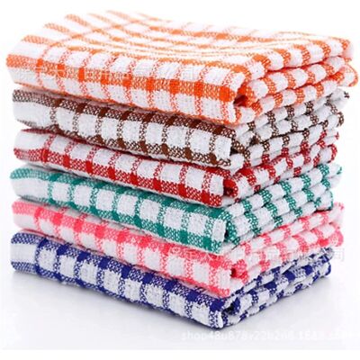 CSPARKV 12 Pack Vintage Terry Kitchen Towels (with 10X Hooks), Cotton, Quick Dry, Machine Washable, Dish Cleaning, Hand Towels CSPARKV 12 Pack Vintage Terry Kitchen Towels (with 10X Hooks), Cotton, Quick Dry, Machine Washable, Dish Cleaning, Hand Towels