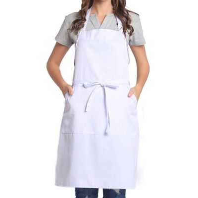 Linghhang - Adjustable Apron with Pocket, Extra Long Bands for Men Women, for Kitchen, Home, Restaurant, Cafe, Cooking, Baking, Gardening Linghhang - Adjustable Apron with Pocket, Extra Long Bands for Men Women, for Kitchen, Home, Restaurant, Cafe, Cooking, Baking, Gardening