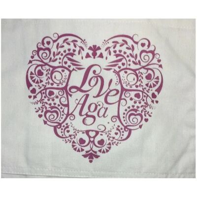 AGA - W2492 Kitchen apron 70x97cm linen+cotton - Cream AGA - W2492 Kitchen apron 70x97cm linen+cotton - Cream
