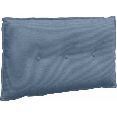 Back Pillow Blue 80 x 50 cm Corduroy Fabric vidaXL Back Pillow Blue 80 x 50 cm Corduroy Fabric vidaXL