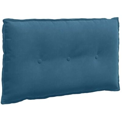Back Pillow Blue 80 x 50 cm Corduroy Fabric vidaXL Back Pillow Blue 80 x 50 cm Corduroy Fabric vidaXL
