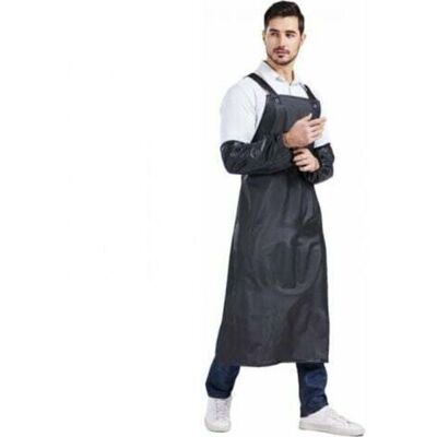 Black, Medium, Apron + Sleeves, Adjustable, Durable Waterproof Apron, Rubber Work Apron Black, Medium, Apron + Sleeves, Adjustable, Durable Waterproof Apron, Rubber Work Apron