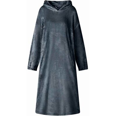 Blanket Hoodie Navy Blue L Flannel vidaXL Blanket Hoodie Navy Blue L Flannel vidaXL