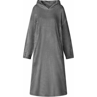 Blanket Hoodie Dark Grey M Flannel vidaXL Blanket Hoodie Dark Grey M Flannel vidaXL