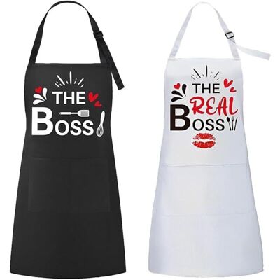 CCYKXA Mr & Mrs Apron, Couple Gift, Housewarming Gift, Mr & Mrs Right Couple Kitchen Aprons, Adjustable Men's and Women's Apron for Wedding, CCYKXA Mr & Mrs Apron, Couple Gift, Housewarming Gift, Mr & Mrs Right Couple Kitchen Aprons, Adjustable Men's and Women's Apron for Wedding,