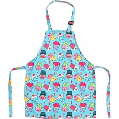SNQ Children's Canvas Apron with Cartoon Pattern, Adjustable Shoulder Strap, Kids Apron for Cooking, Baking and Painting SNQ Children's Canvas Apron with Cartoon Pattern, Adjustable Shoulder Strap, Kids Apron for Cooking, Baking and Painting