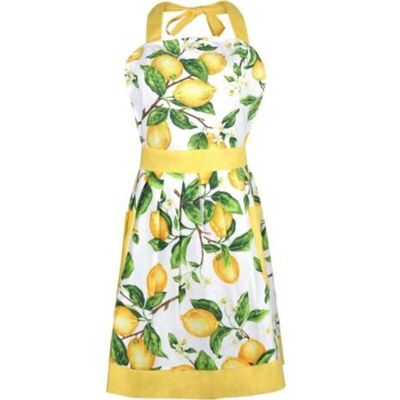 MCBOSON Cotton Lemon Pattern Kitchen Apron Kitchen Aprons for Women Men MCBOSON Cotton Lemon Pattern Kitchen Apron Kitchen Aprons for Women Men