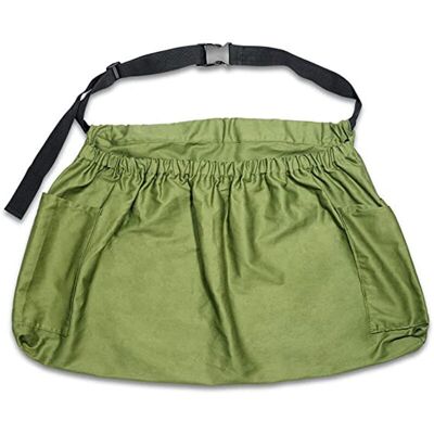 TORMATOR Garden harvest apron, canvas harvest apron waist belt, green TORMATOR Garden harvest apron, canvas harvest apron waist belt, green