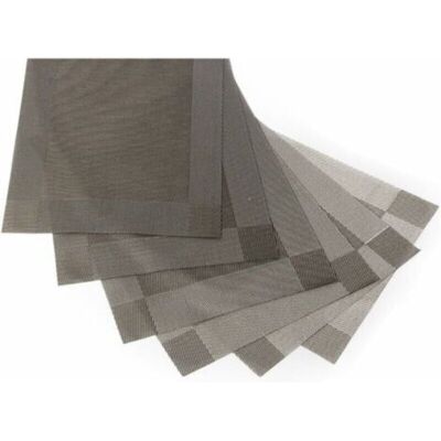 MCBOSON (Grey, 30 x 45 cm) Pack of 6 non-slip, environmentally friendly, washable PVC placemats - Kitchen mats MCBOSON (Grey, 30 x 45 cm) Pack of 6 non-slip, environmentally friendly, washable PVC placemats - Kitchen mats