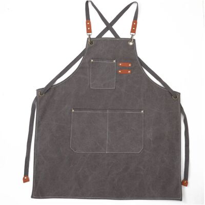 Linghhang - Grey)Men's Kitchen Apron Canvas Aprons with 3 Pockets Waterproof and Adjustable Apron for Barbecue, Restaurant, Garden, Carpenter, 78 x Linghhang - Grey)Men's Kitchen Apron Canvas Aprons with 3 Pockets Waterproof and Adjustable Apron for Barbecue, Restaurant, Garden, Carpenter, 78 x