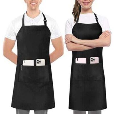 TEHTUY Kitchen 2 Pack Adjustable Bib Apron with 2 Pockets TEHTUY Kitchen 2 Pack Adjustable Bib Apron with 2 Pockets