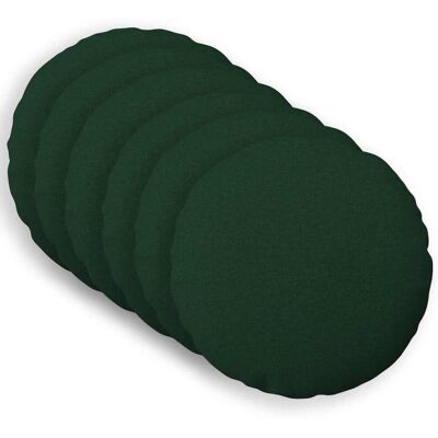 Throw Pillow 6 Pcs Heerlen Dark Green Dia. 30 Cm Fabric Vidaxl Throw Pillow 6 Pcs Heerlen Dark Green Dia. 30 Cm Fabric Vidaxl