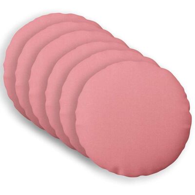 Throw Pillow 6 Pcs Heerlen Pink Dia. 30 Cm Fabric Vidaxl Throw Pillow 6 Pcs Heerlen Pink Dia. 30 Cm Fabric Vidaxl